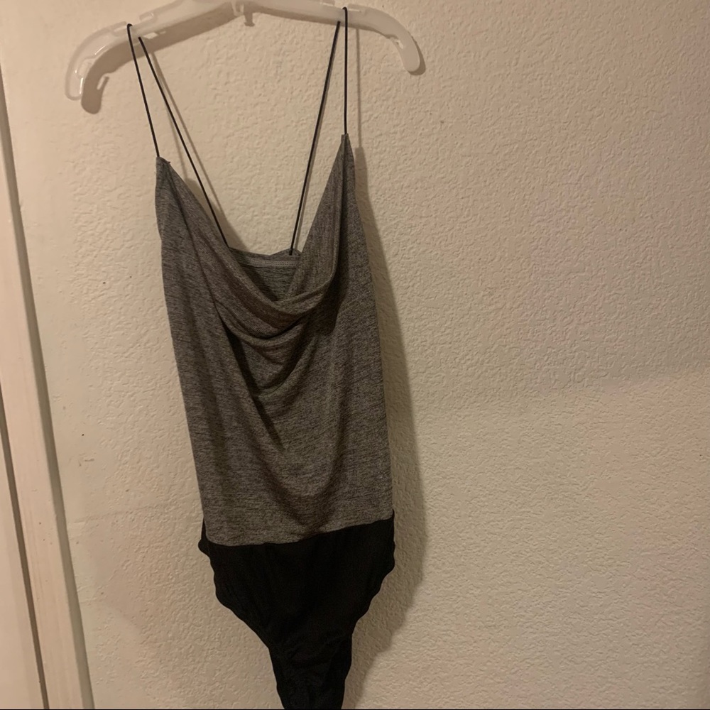 Charlotte Russe Silver Bodysuit Size M